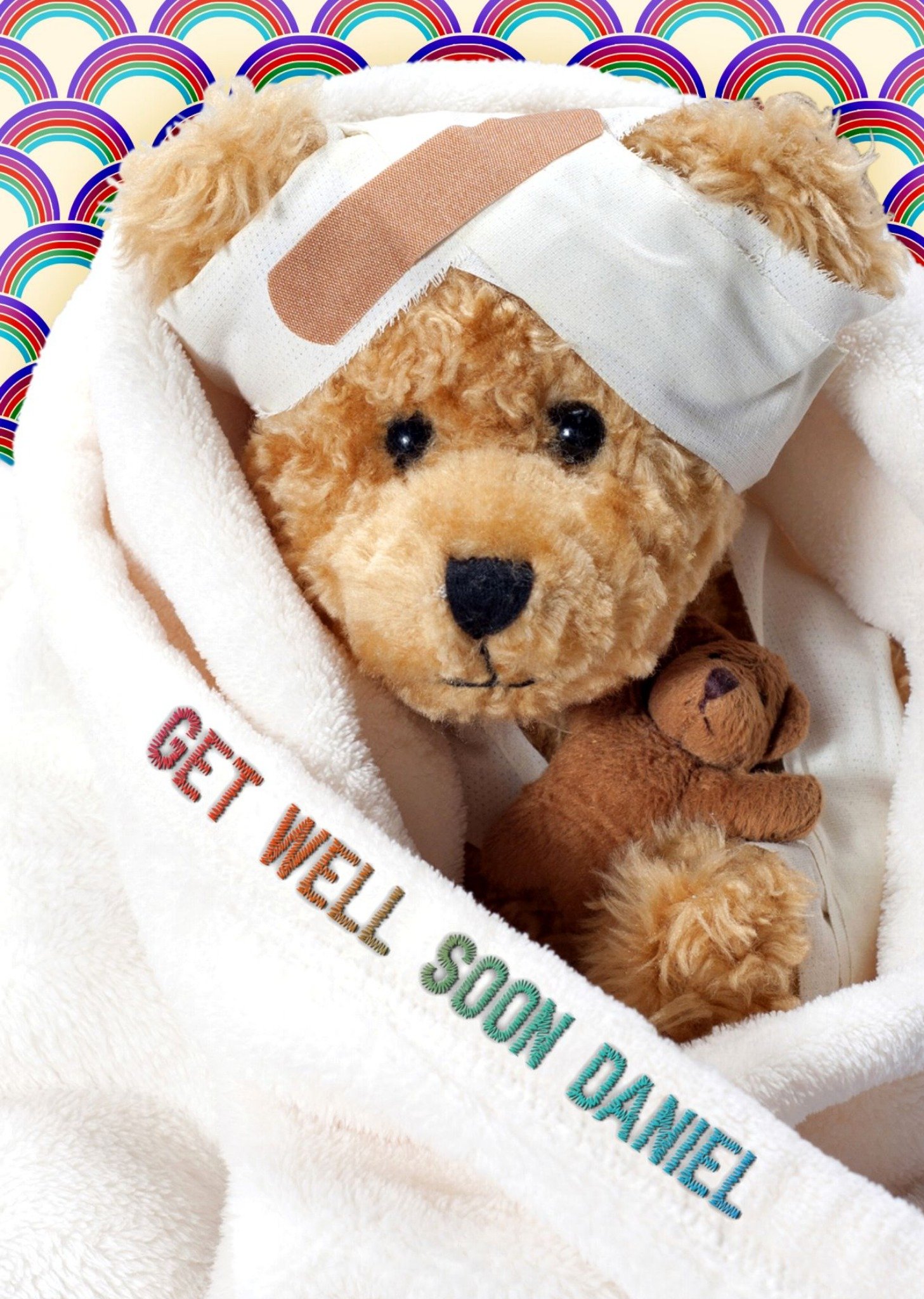 Personalised Get Well Soon Card