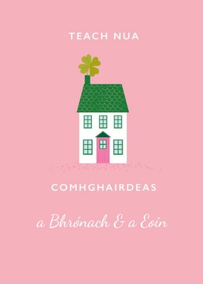 Klara Hawkins Illustration Cute New Home Personalised Irish Card