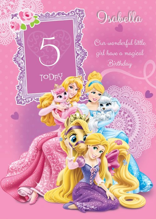 Disney Princesses Have A Magical Birthday Card