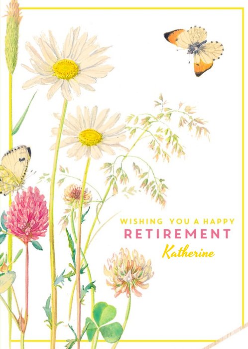 Country Diary Happy Retirement Personalised Card