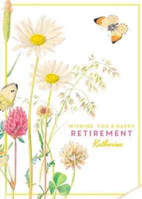 Country Diary Happy Retirement Personalised Card