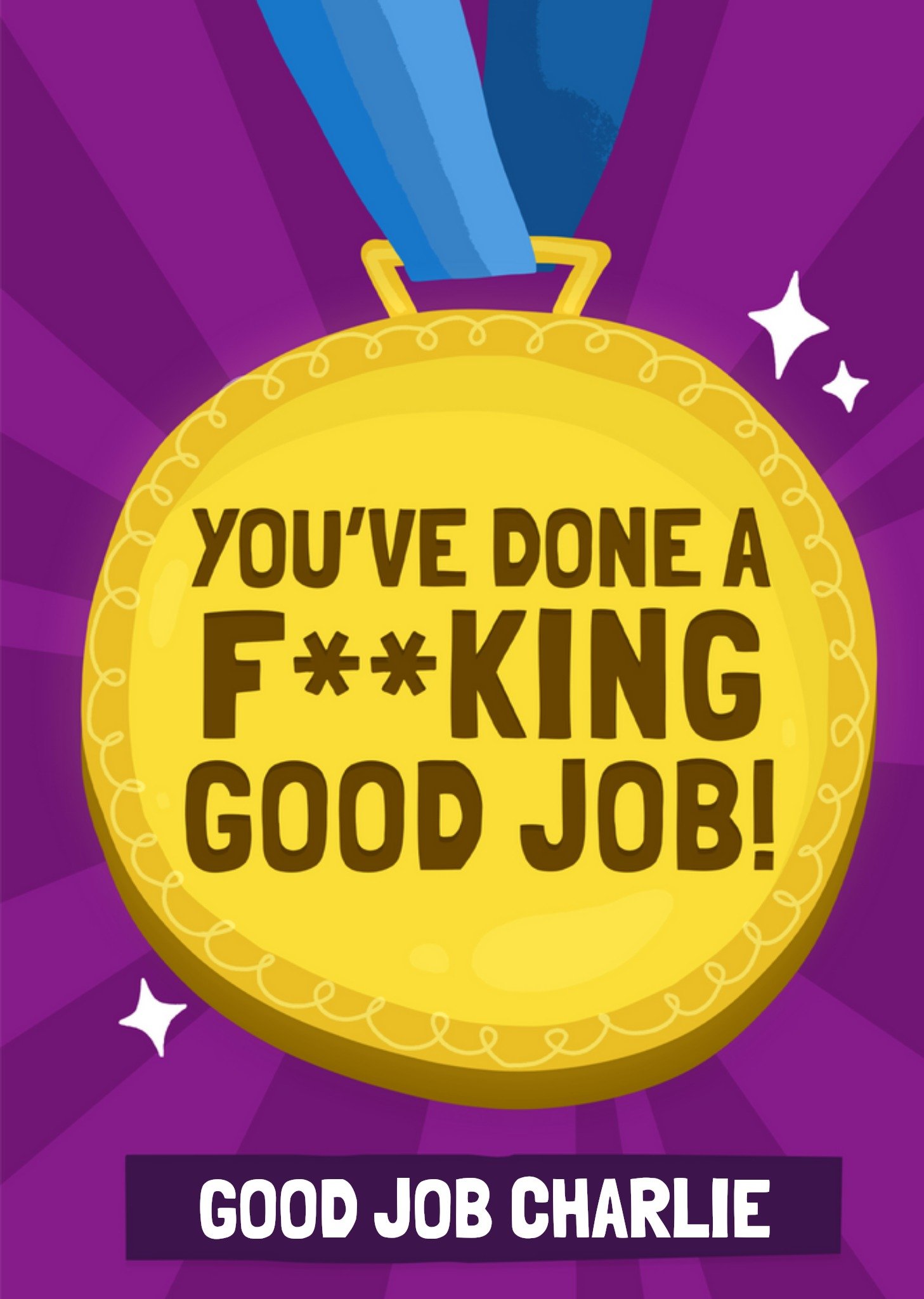 Moonpig You've Done A F**king Good Job Card Ecard
