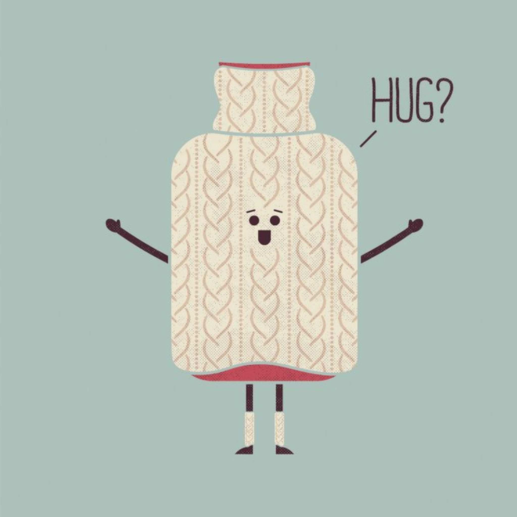 Moonpig Modern Typographical Can I Have A Hug Card, Large