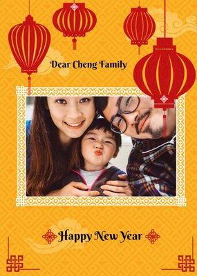Chinese Happy New Year Photo Upload Card