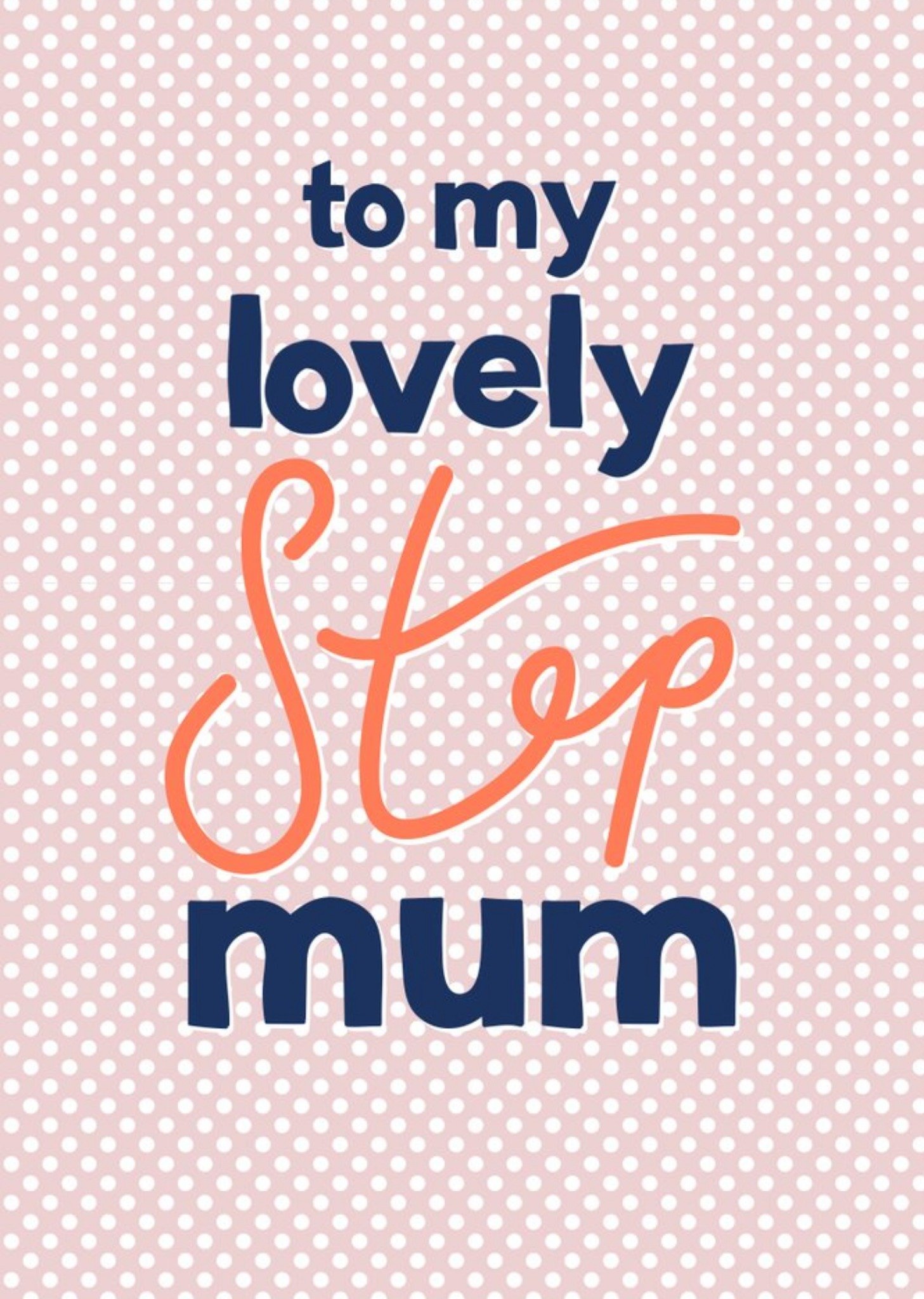 Moonpig Mother's Day Card - Step Mum, Large