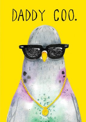 Jolly Awesome Funny Pigeon Daddy Card