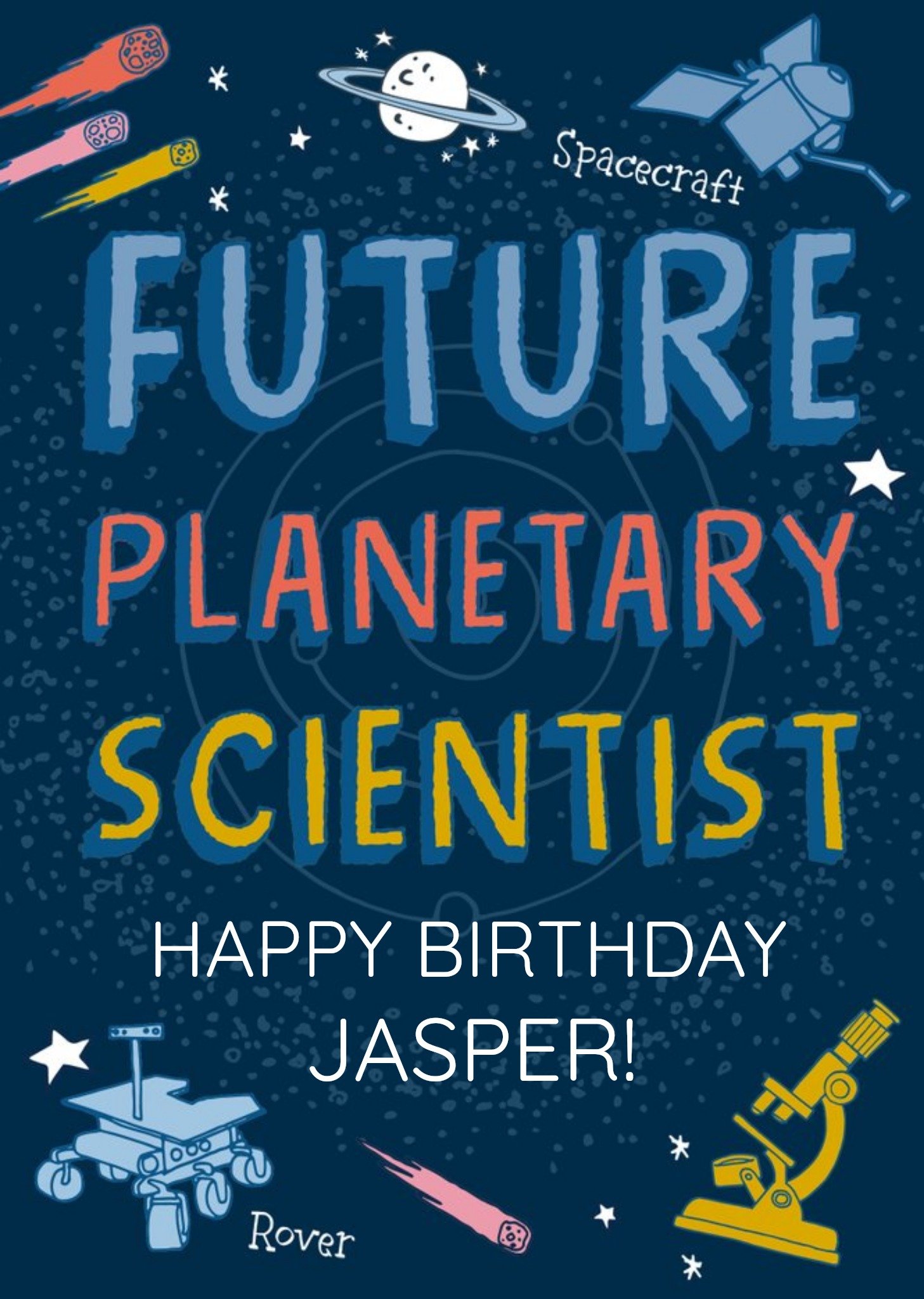 The Natural History Museum Natural History Museum Future Planetary Scientist Birthday Card, Large
