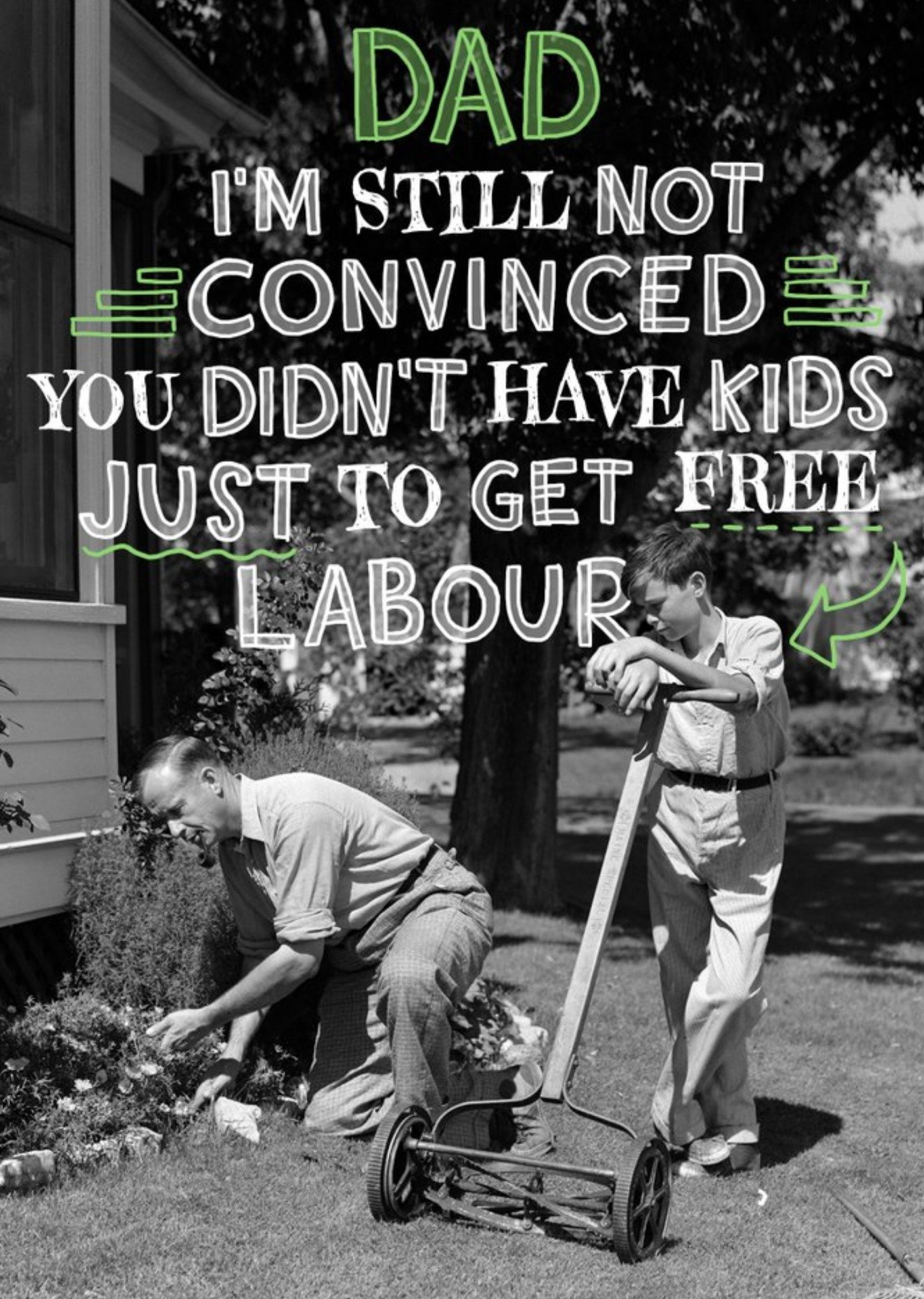 Moonpig Free Labour Father's Day Card Ecard