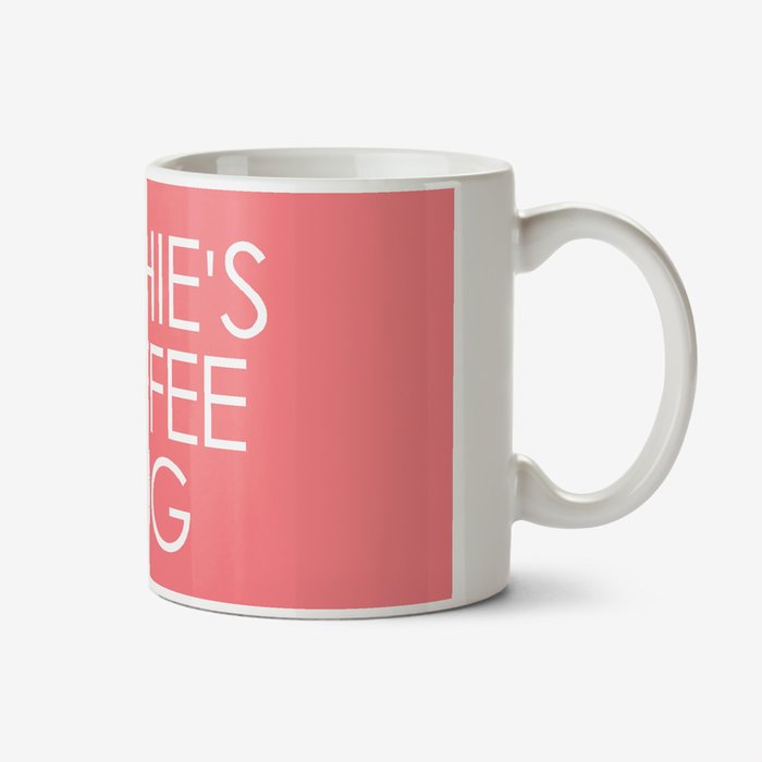 Pink Name Coffee Personalised Mug