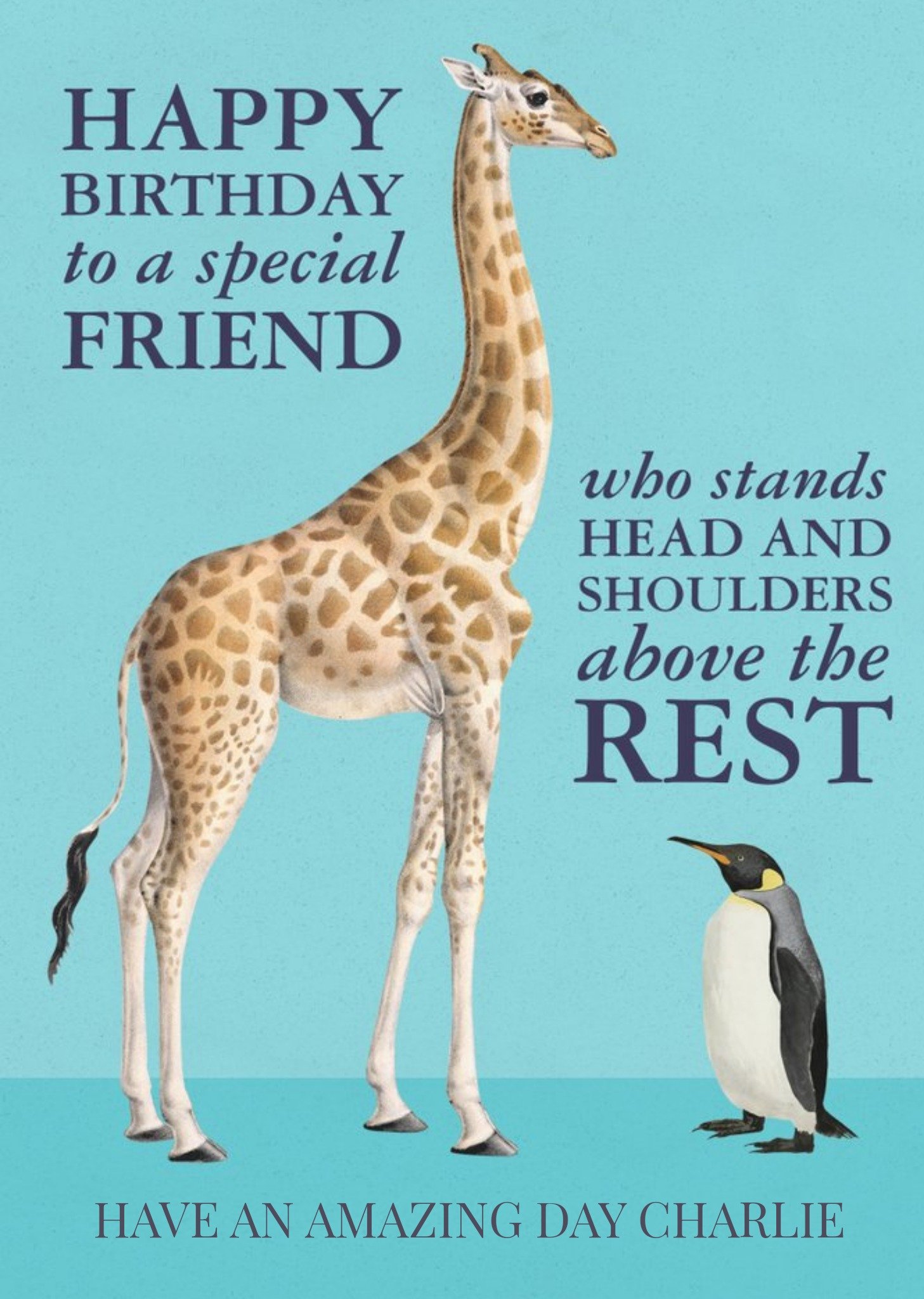 The Natural History Museum Nhm Natural History Museum Head And Shoulders Above The Rest Special Friend Birthday Card Ecard