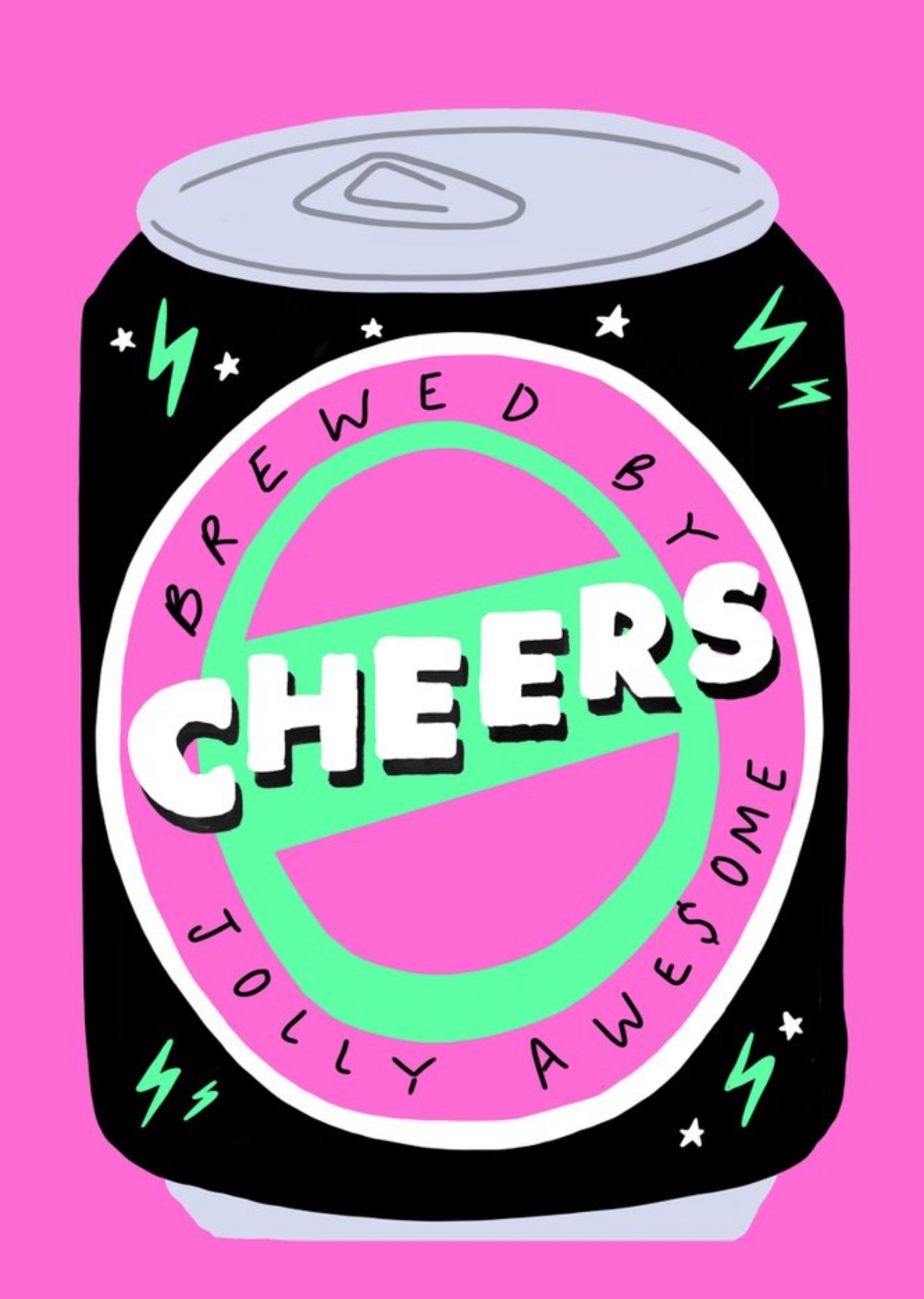Jolly Awesome Cheers Card, Large