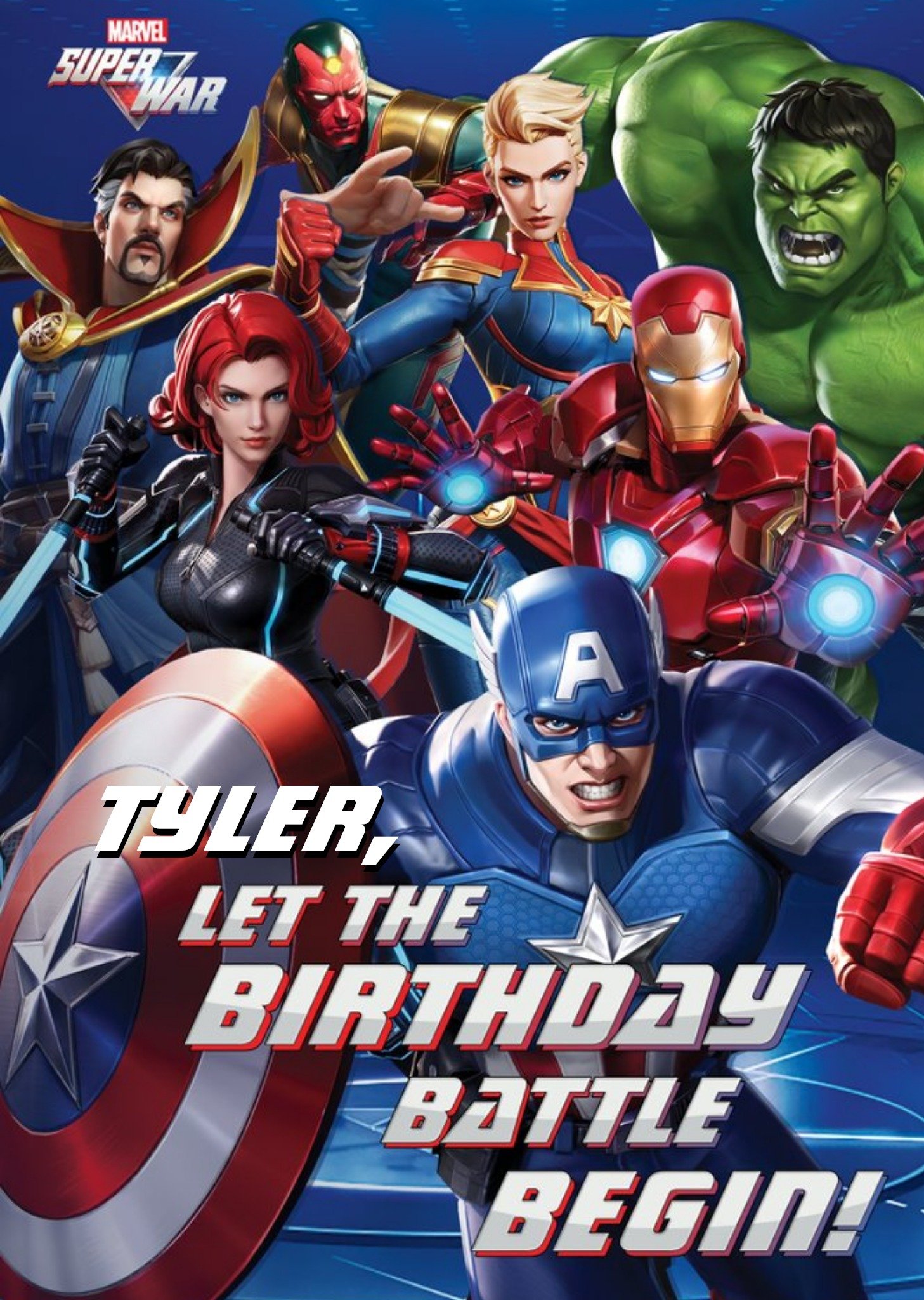Disney Marvel Super War Let The Birthday Battle Begin Ecard
