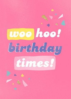 Quick birthday card - typographic card - fun card