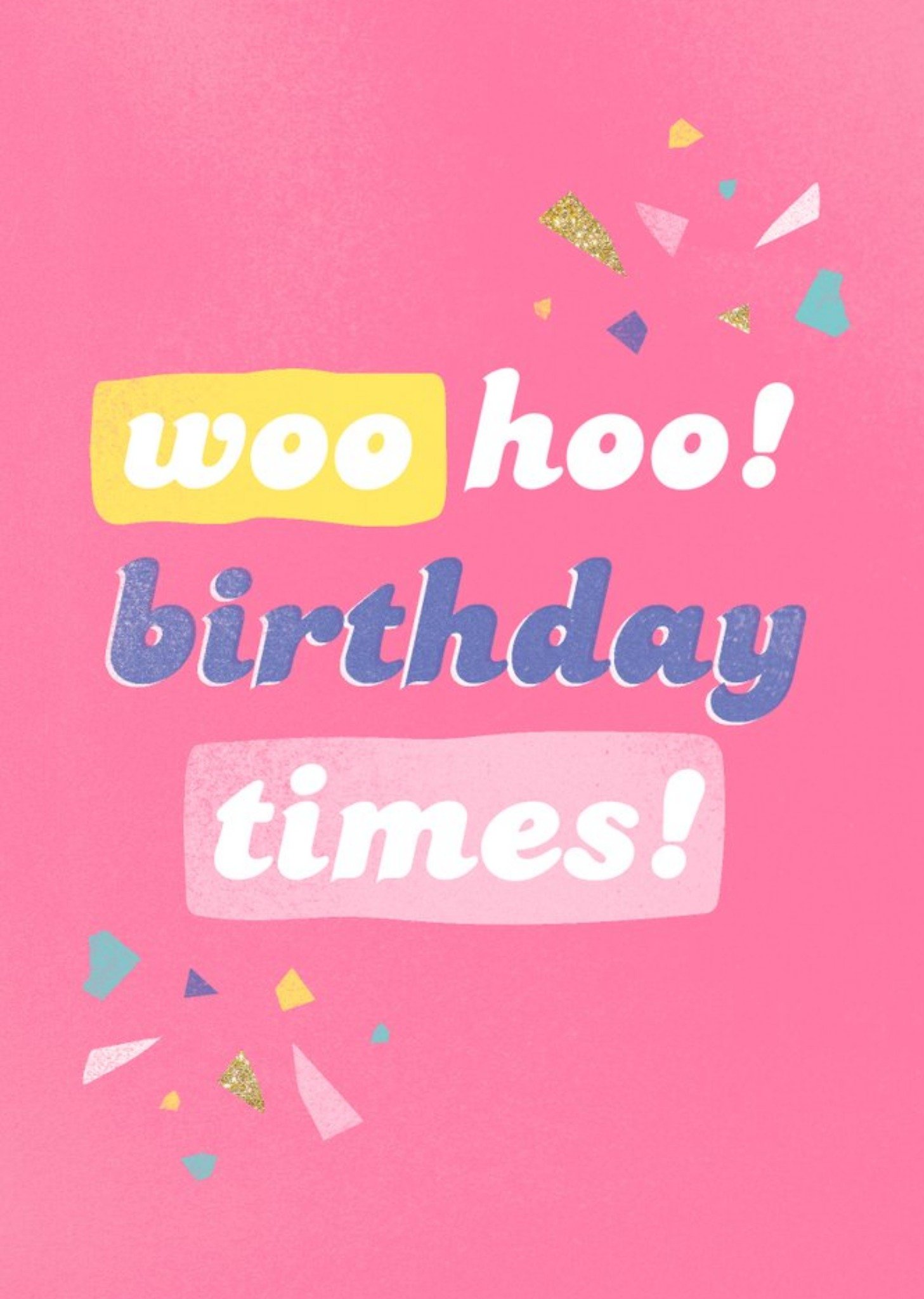 Quick Birthday Card - Typographic Card - Fun Card Ecard