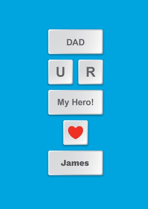 Father's Day Card - Dad - My Hero