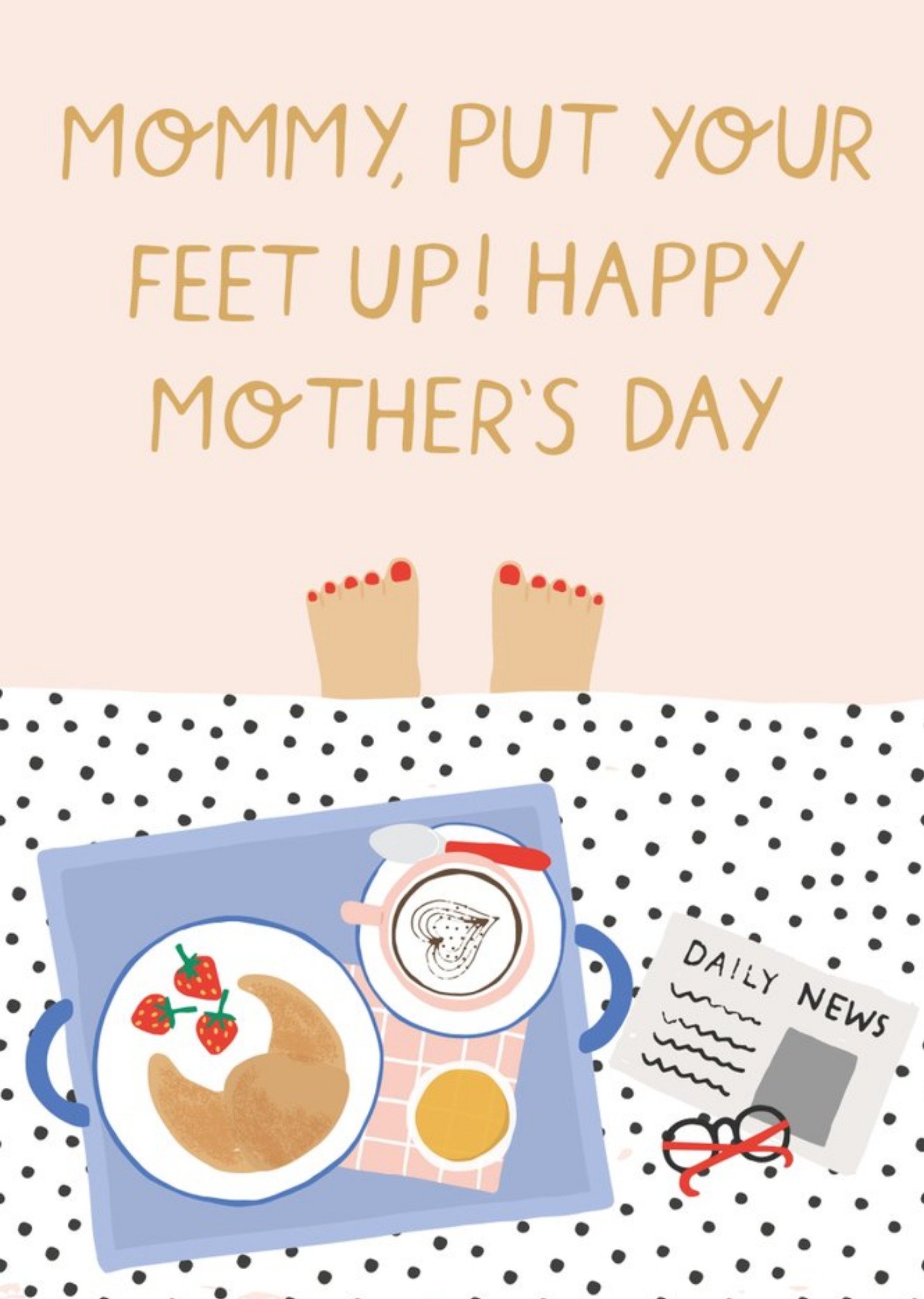 Moonpig Helen Butler Illustration Mother's Day Food Drink Irish Card Ecard