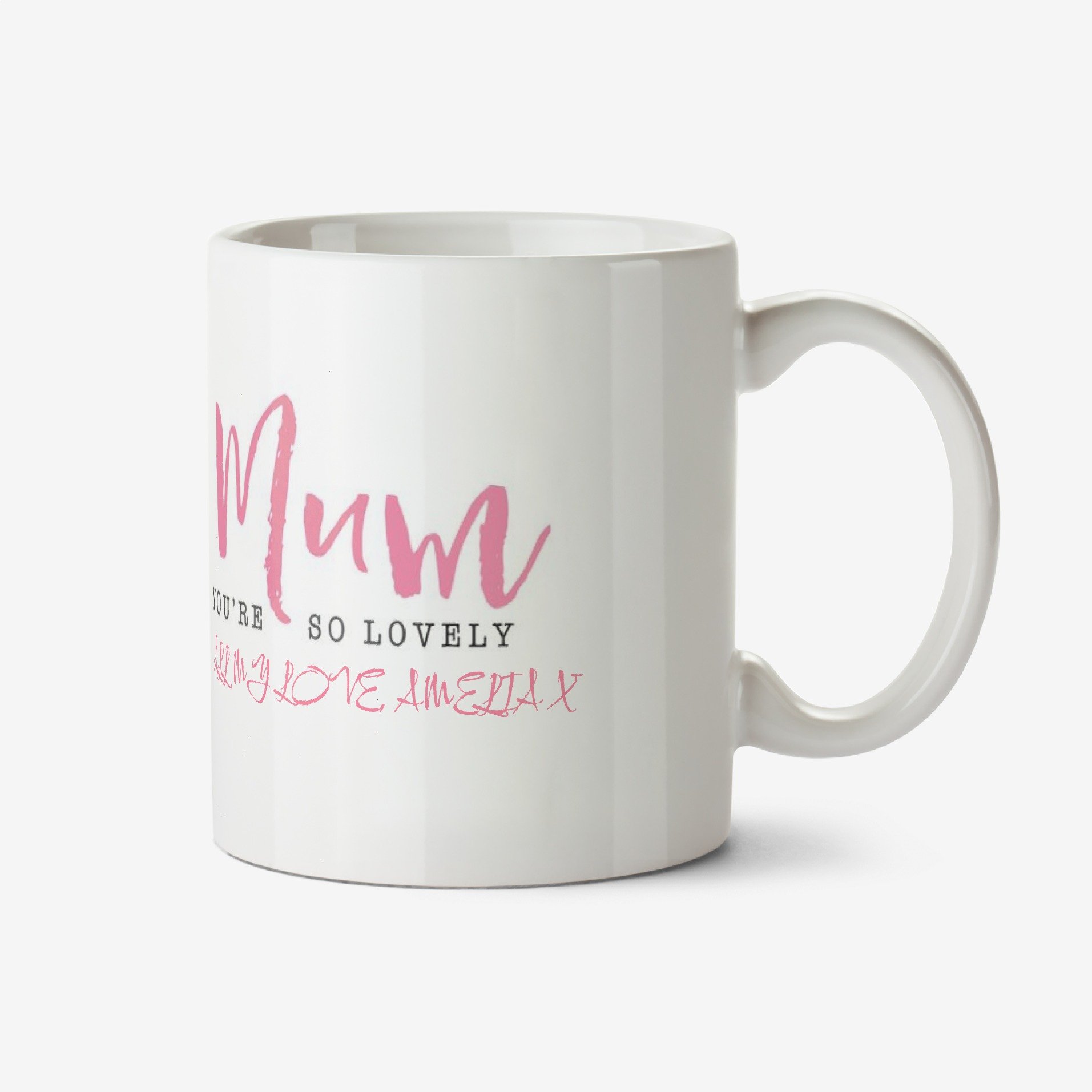 Floral Mum You're So Lovely Mothers Day Mug Ceramic Mug