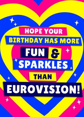 More Fun & Sparkles Birthday Card