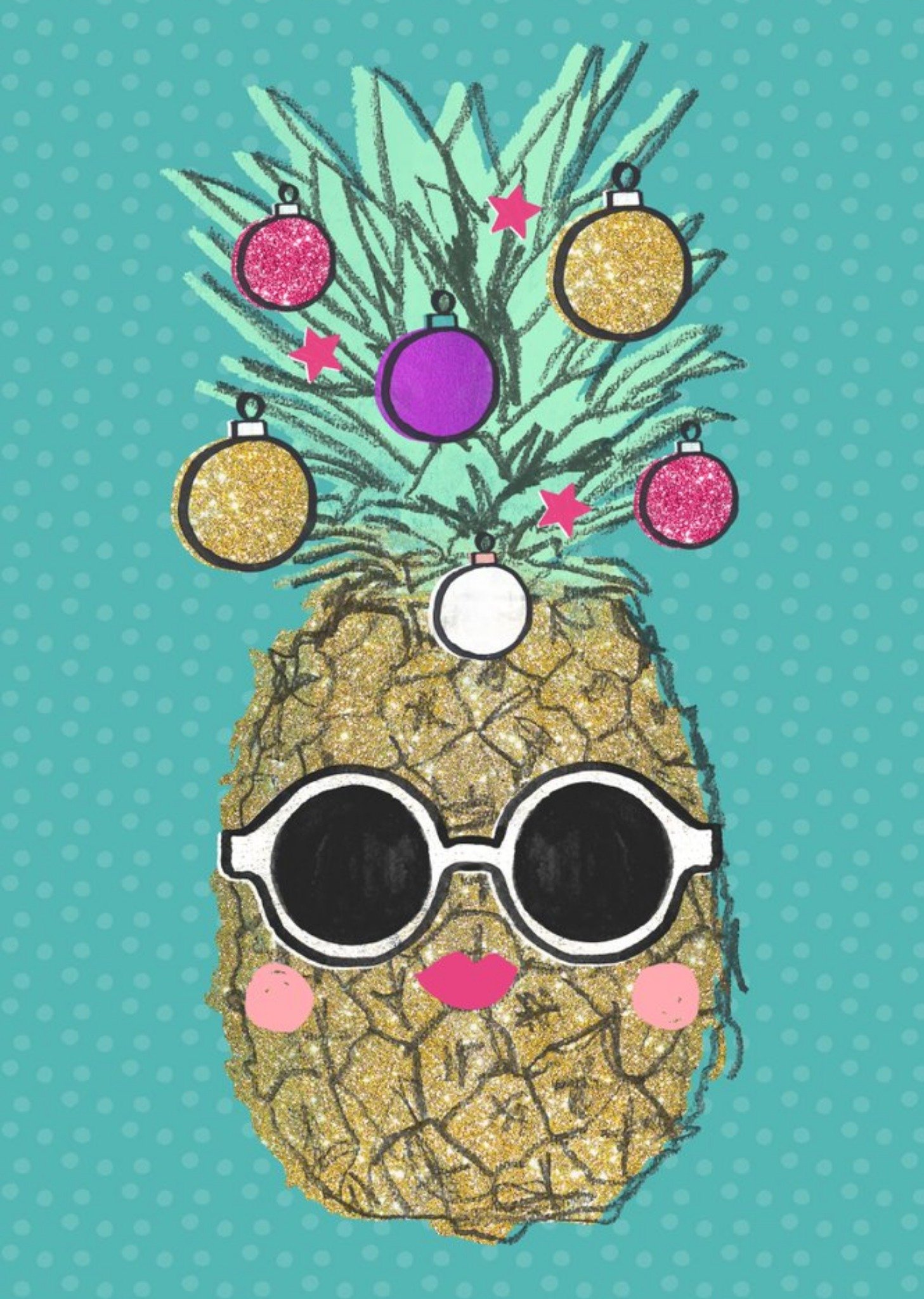 Moonpig Shake It Up Tropical Christmas Card Ecard