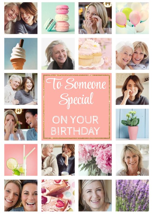Photo Upload Birthday Card - 20 Photos - Someone Special