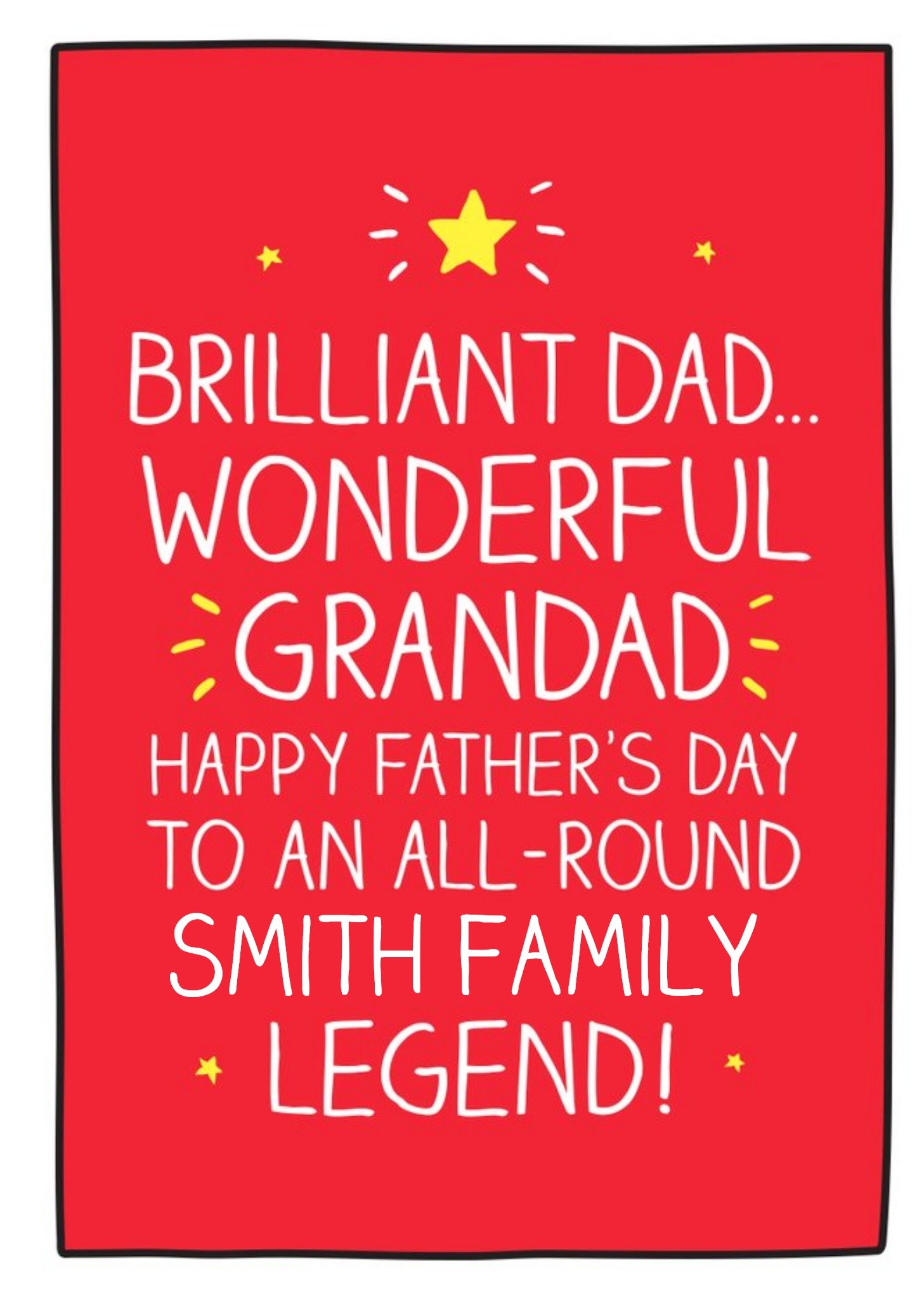 Happy Jackson To A Legend Happy Father's Day Card Ecard