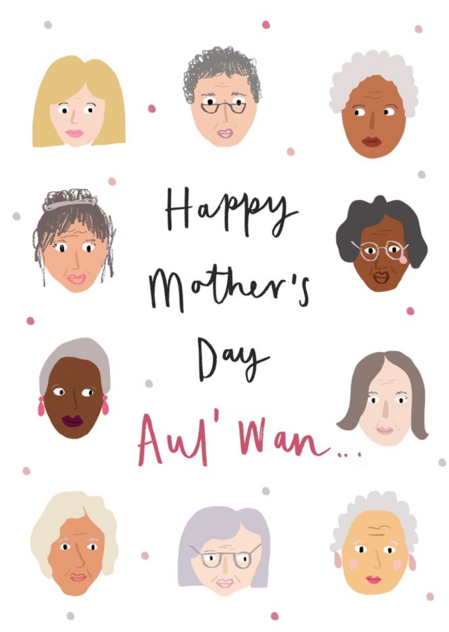 Irish Illustrated Diverse Characters Mother's Day Card Ecard