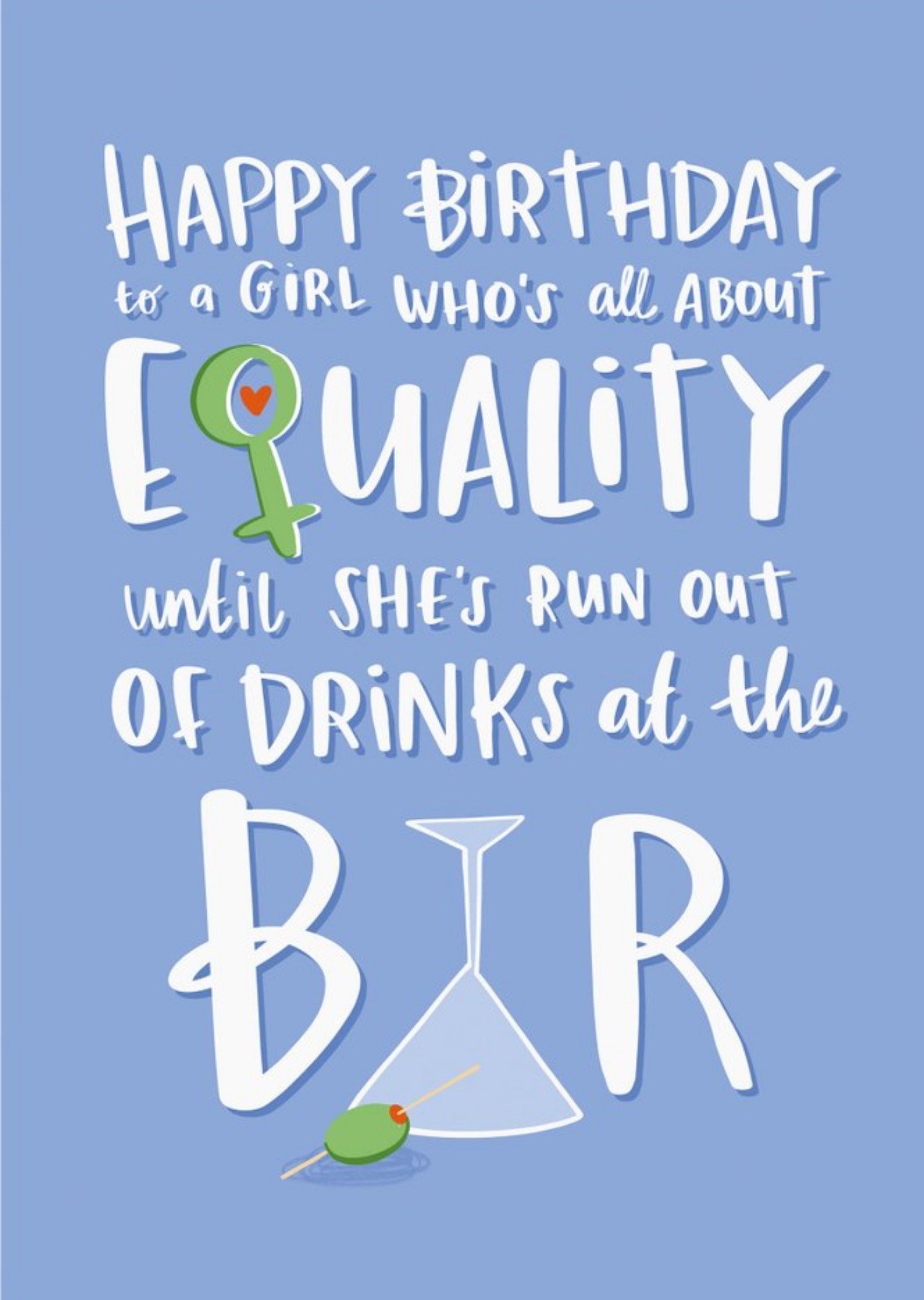 Other Lucy Maggie All About Equality Funny Birthday Card Ecard