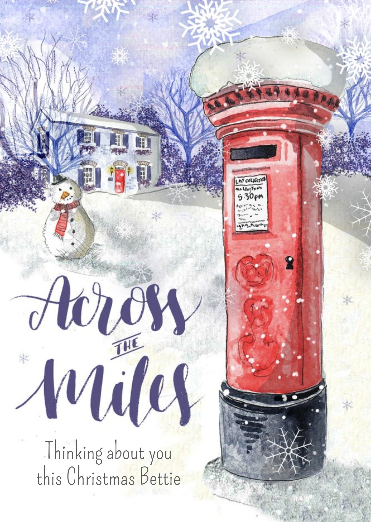 Across The Miles Christmas Card Ecard