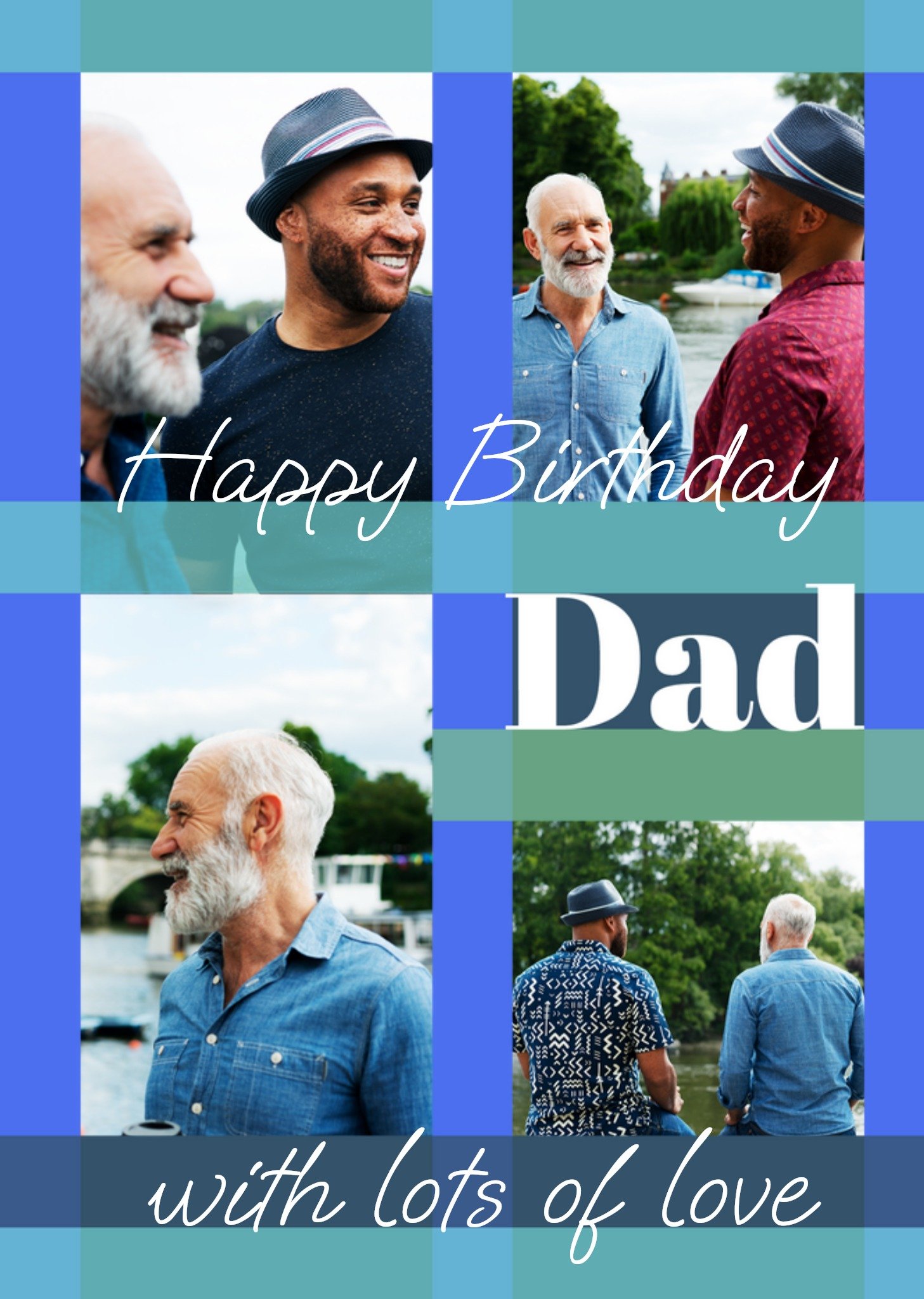 Moonpig Bold Happy Birthday Dad Photo Upload Birthday Card Ecard