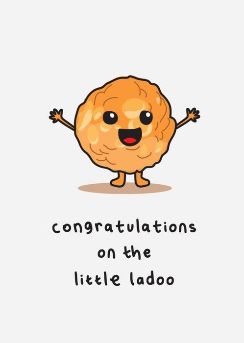 Congratulations On The Little Ladoo New Baby Card