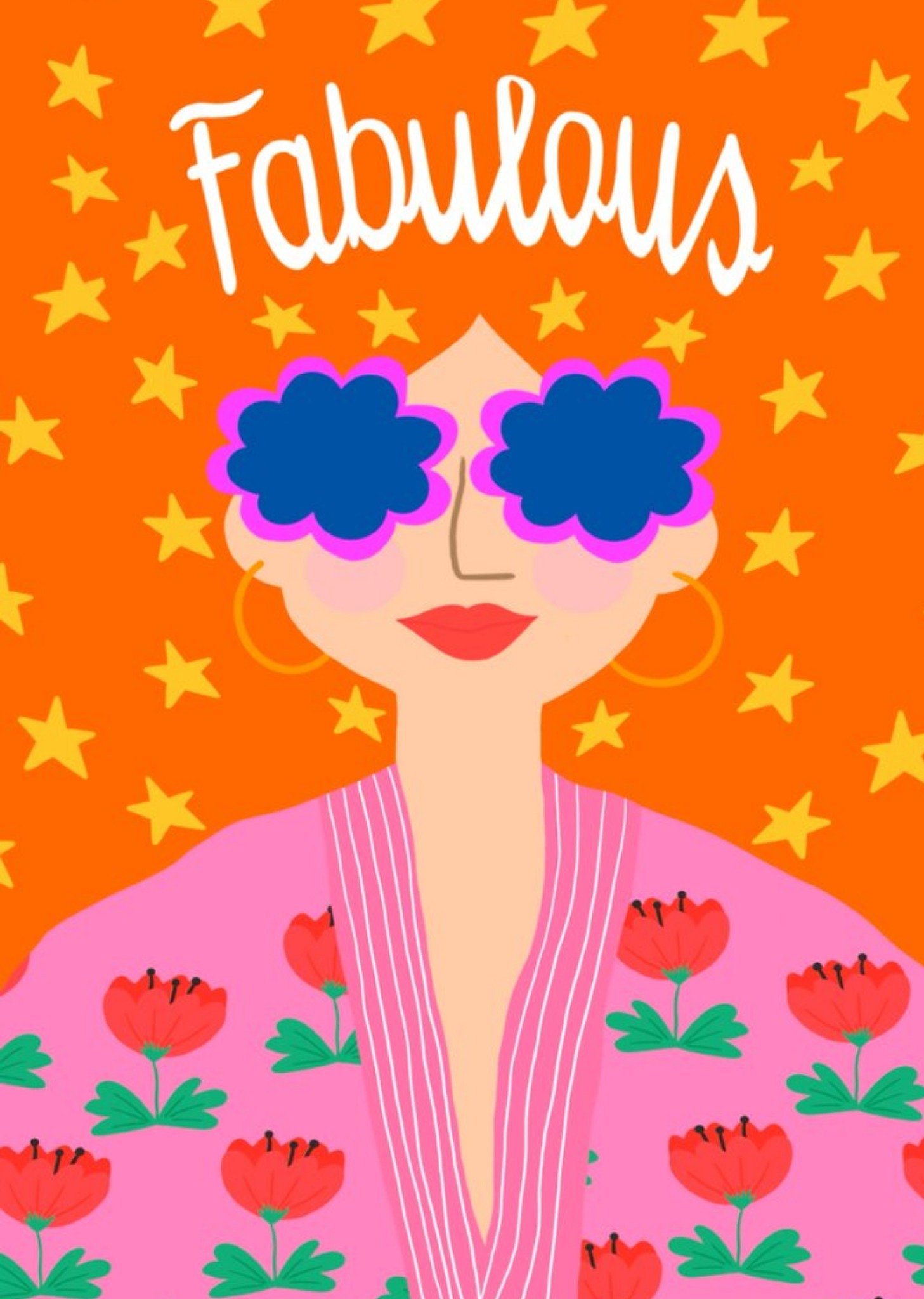 Fabulous Illustrated Woman Card Ecard