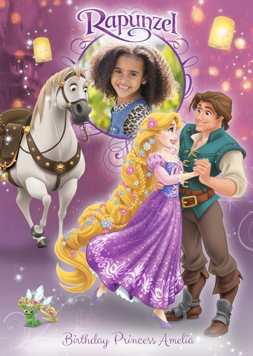 Disney Rapunzel Birthday Princess Photo Card