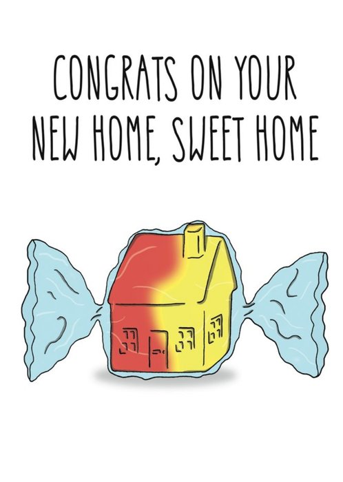 All The Best Sweet House Funny New Home Card