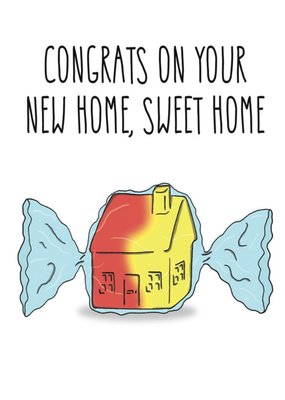 All The Best Sweet House Funny New Home Card