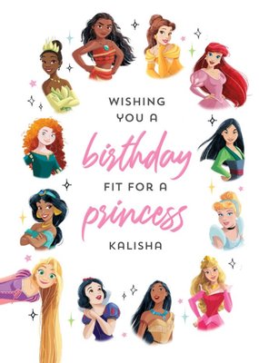 Disney Princess A Birthday Fit For A Princess Card