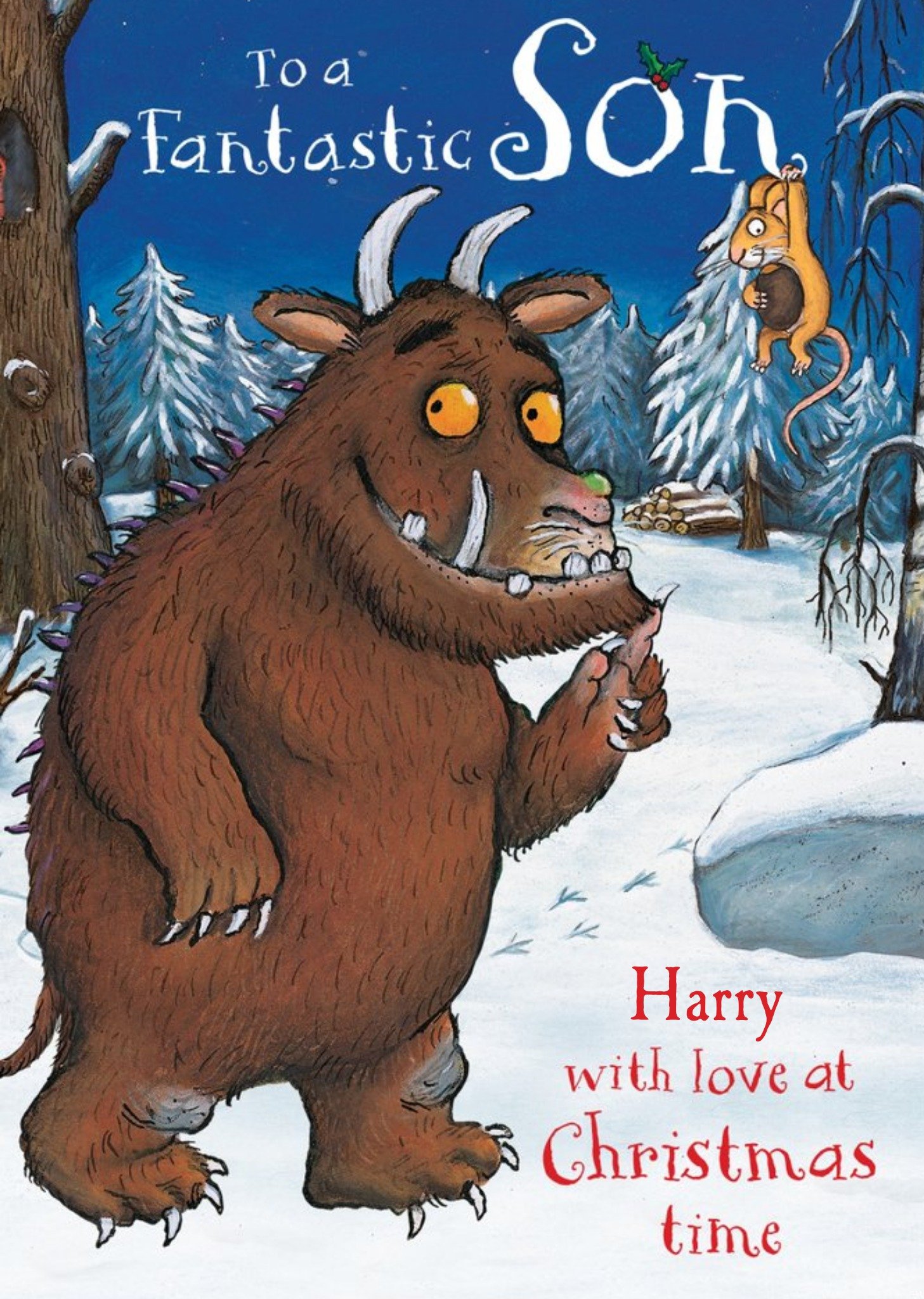 The Gruffalo's Child Fantastic Son Christmas Card, Large