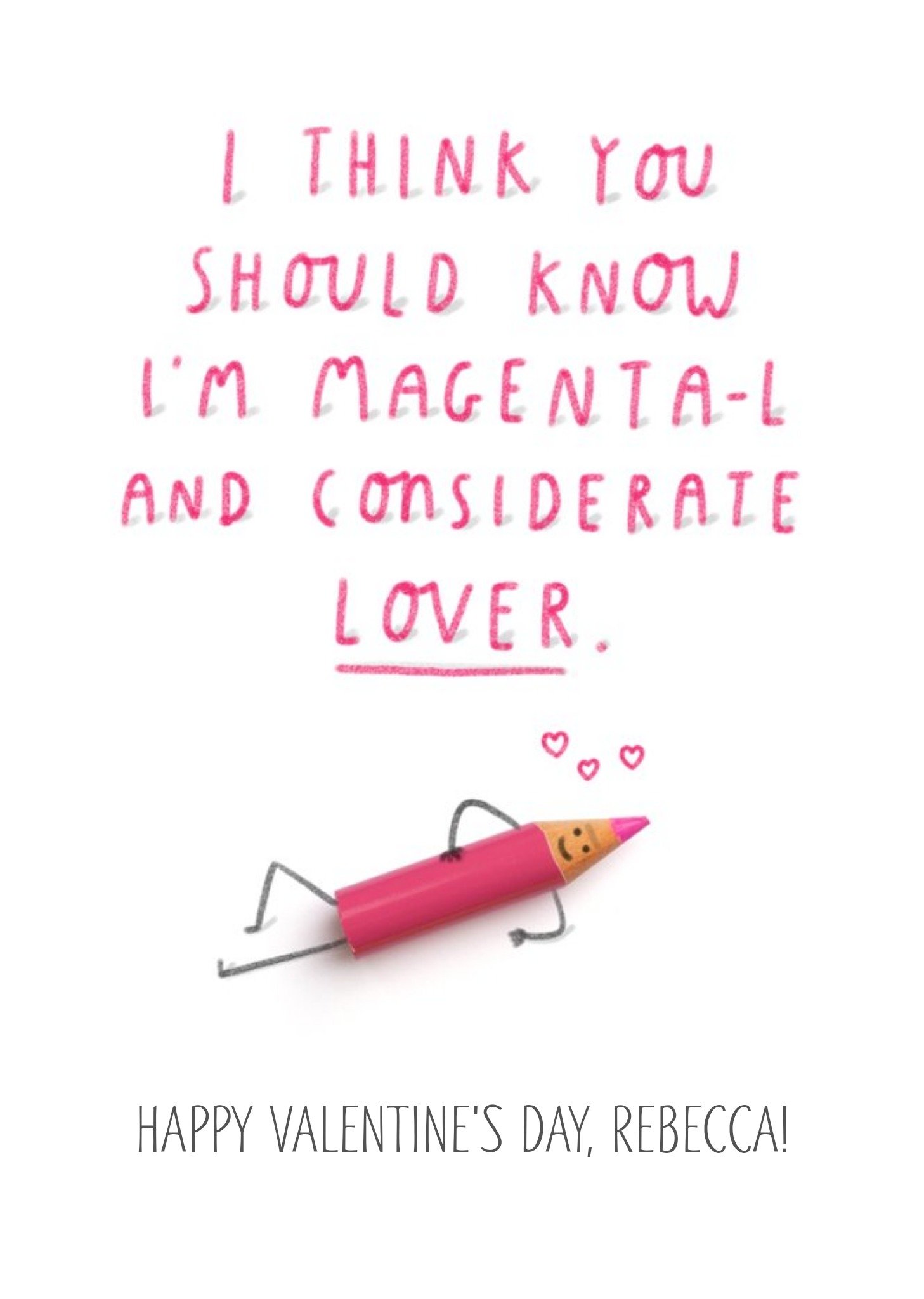 Moonpig Funny I'm A Considerate Lover Valentine's Day Card, Large