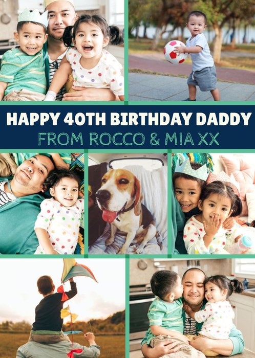 Photo Upload Personalised Age Dad Birthday Card