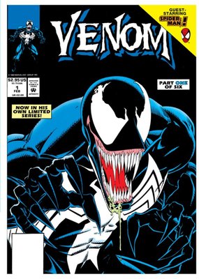 Marvel Comics Venom Birthday Card