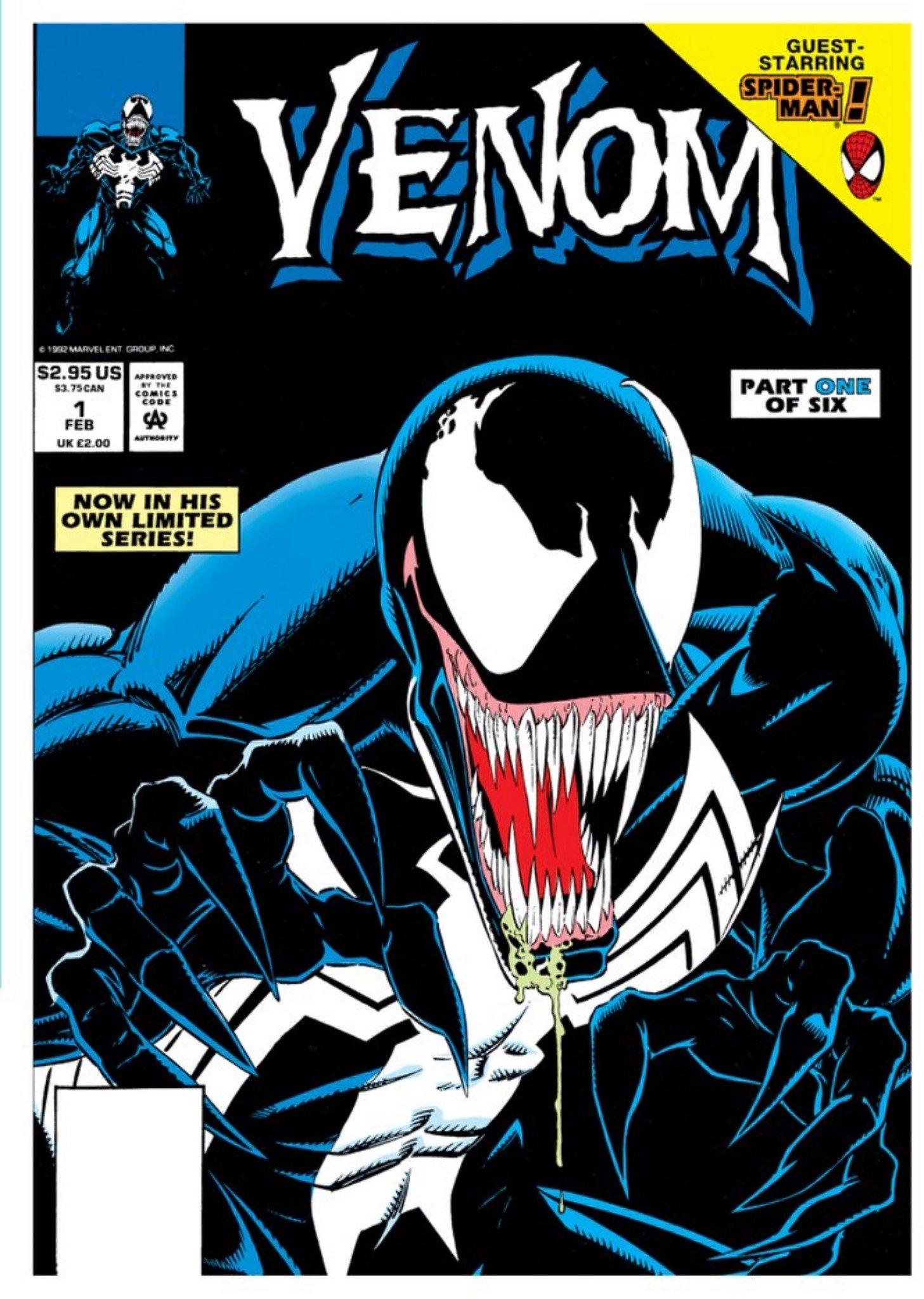Marvel Comics Venom Birthday Card, Large