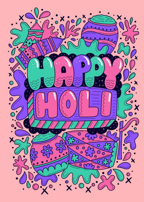 holi drawing for class 7 - Clip Art Library