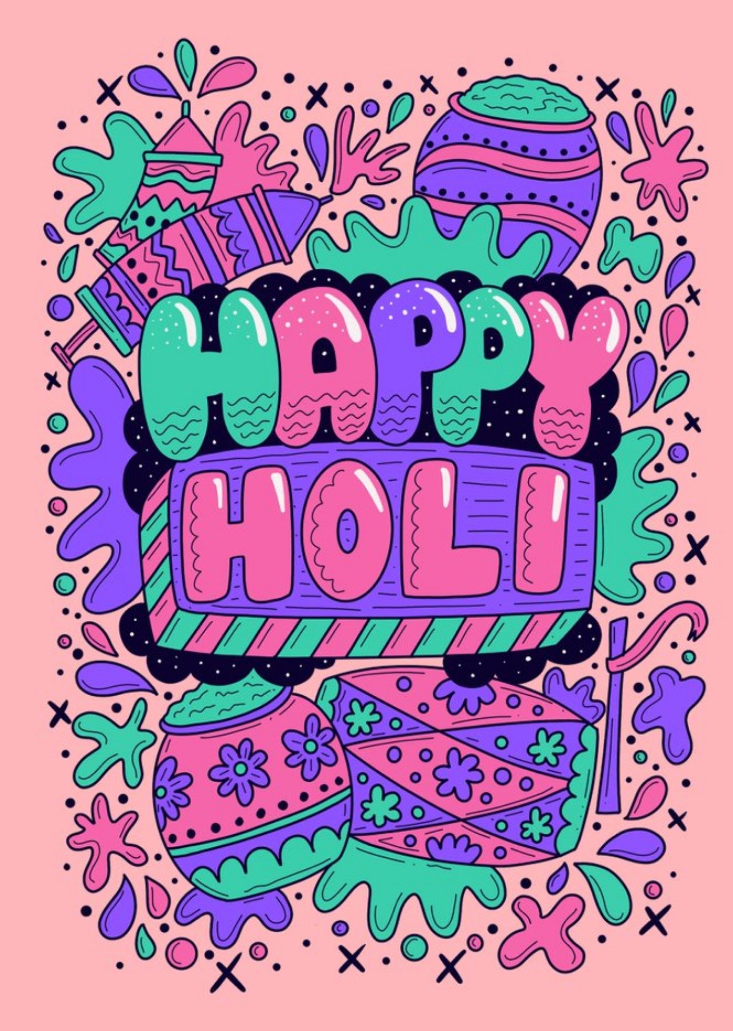 Moonpig Happy Holi Card Ecard
