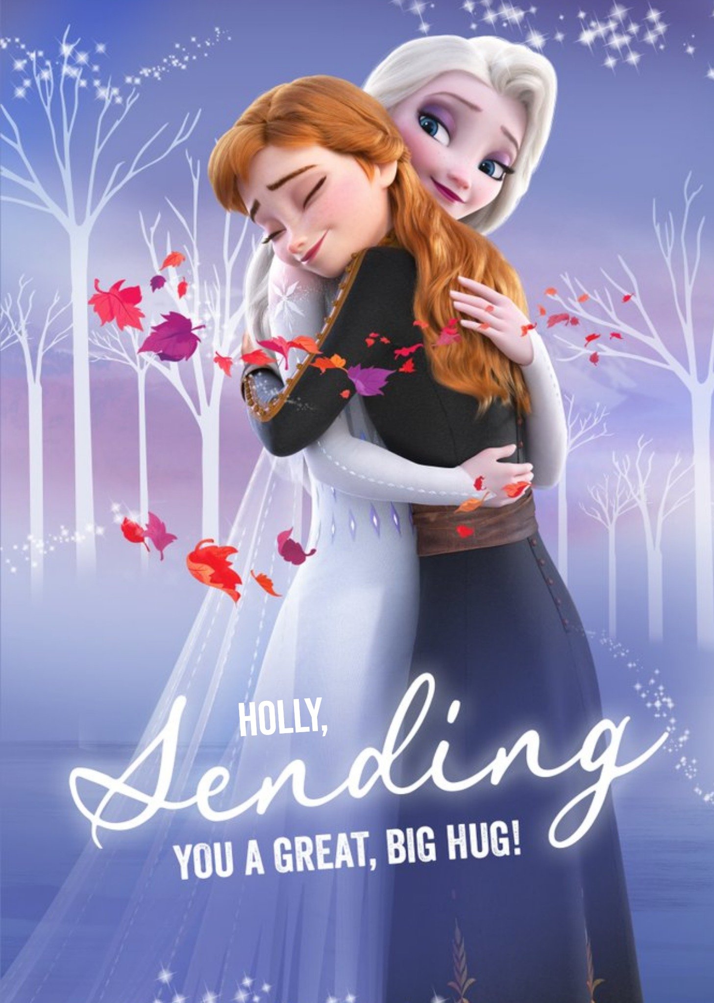 Disney Frozen 2 Sending You A Great Big Hug Thinking Of You Card Ecard