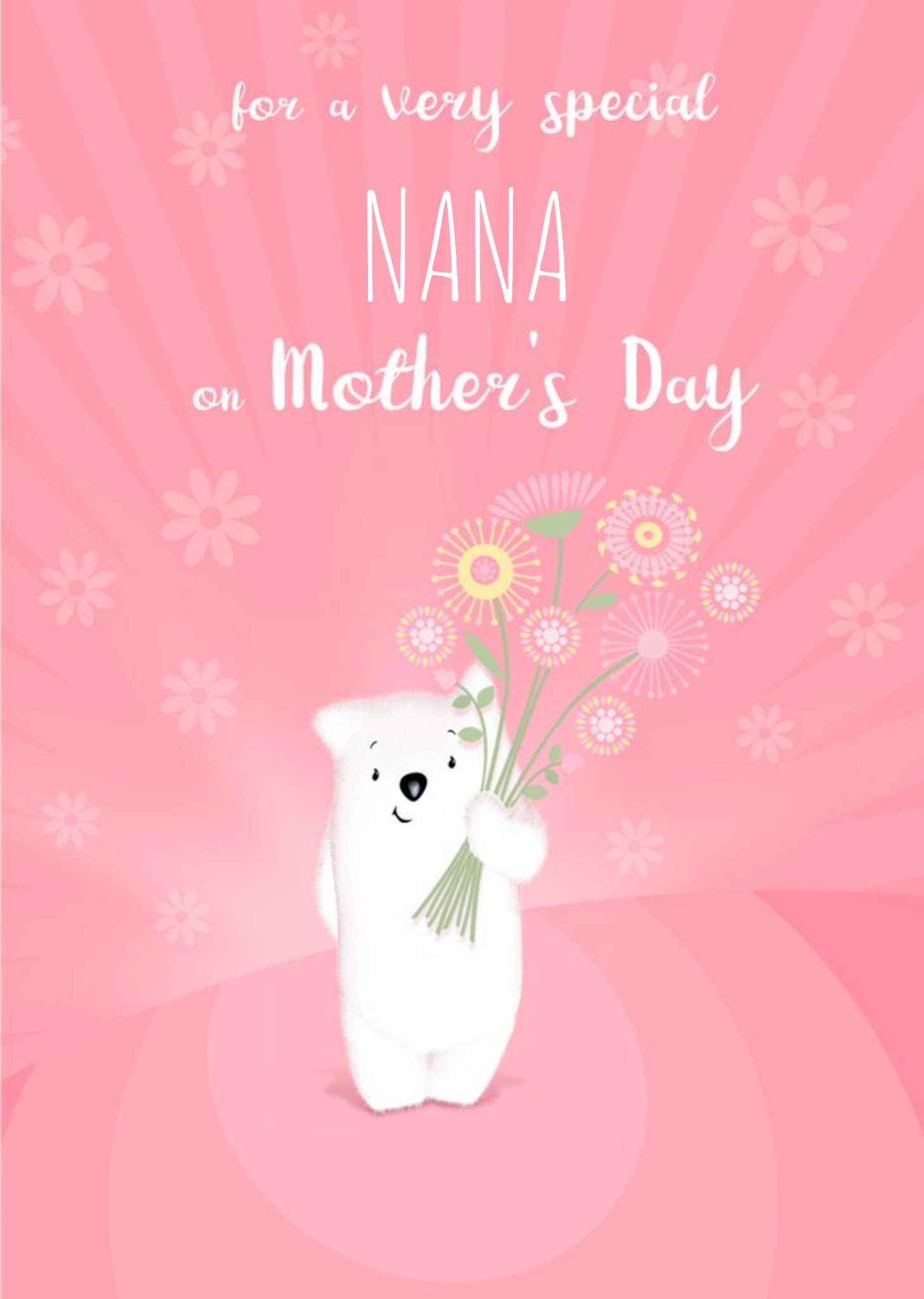 Moonpig Meecadoo Very Special Nana Polar Bear Card Ecard