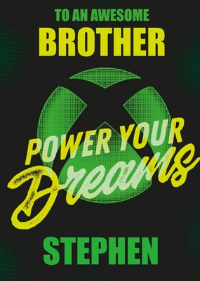 Xbox Power Your Dreams Birthday Card