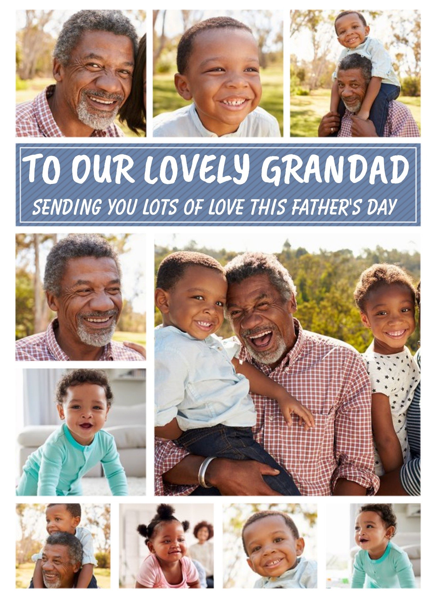 To Our Lovely Grandad Photo Upload Father's Day Card Ecard