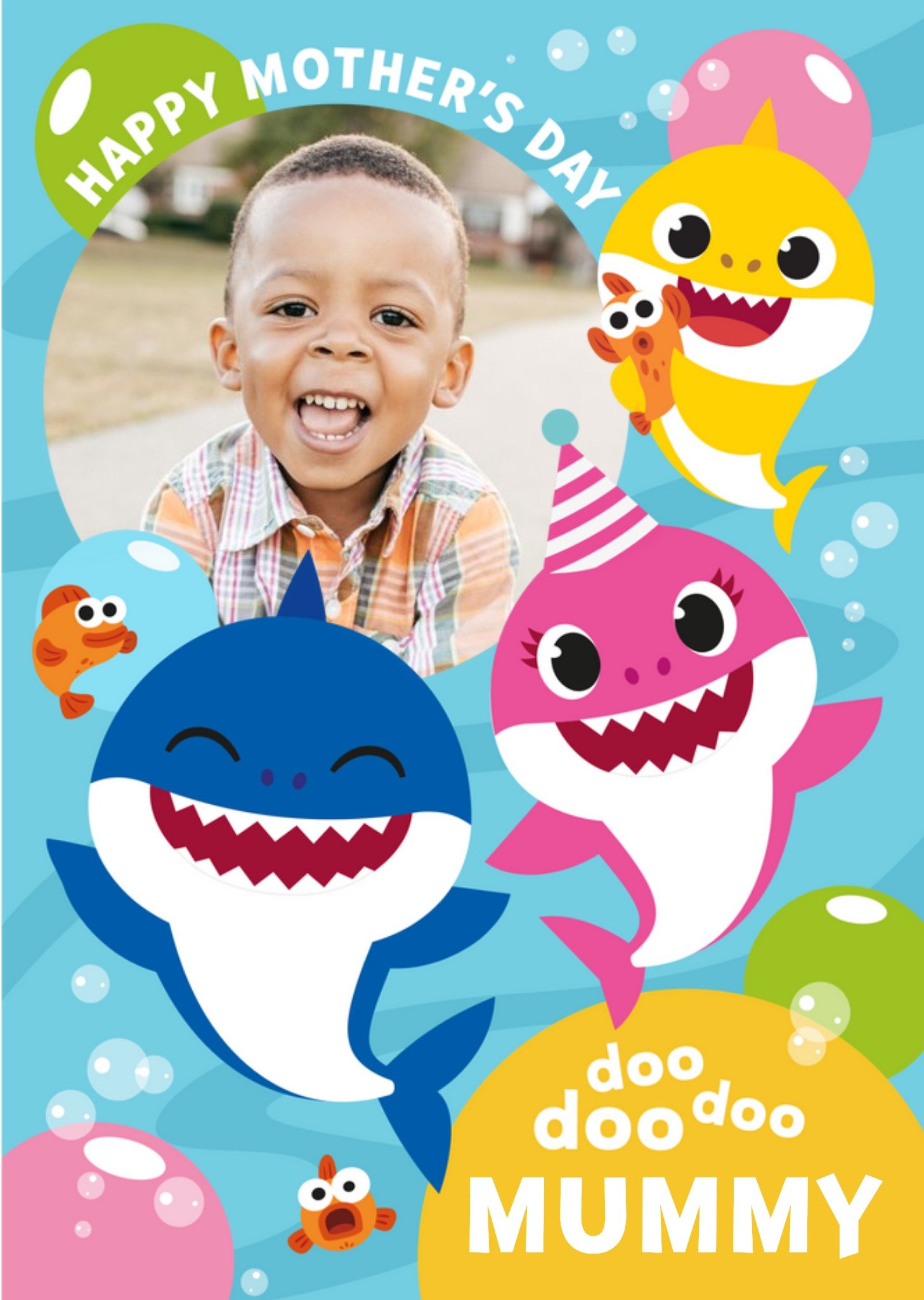 Baby Shark Mother's Day Photo Card