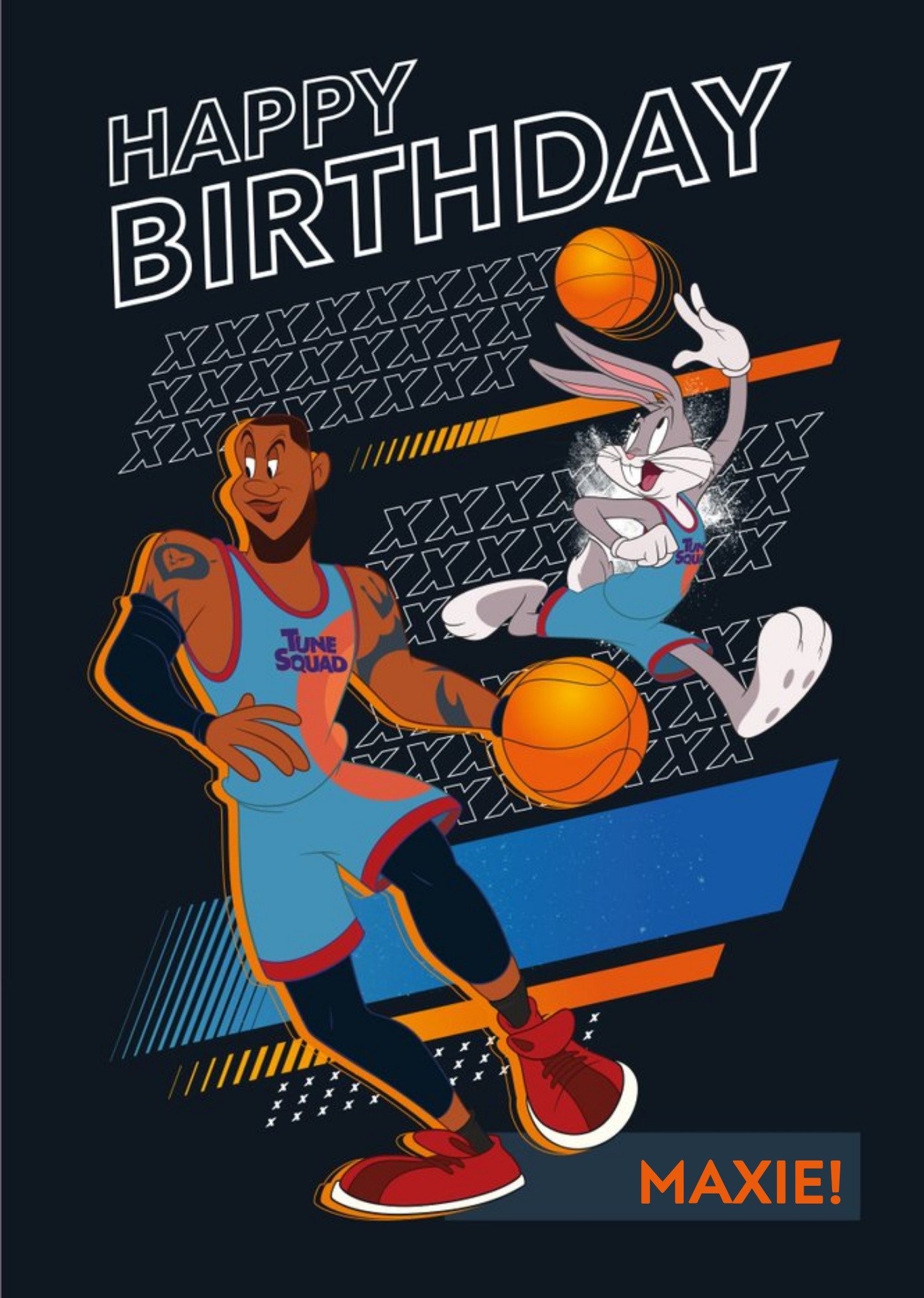 Other Space Jam 2 Lebron James And Bugs Bunny Birthday Card, Large