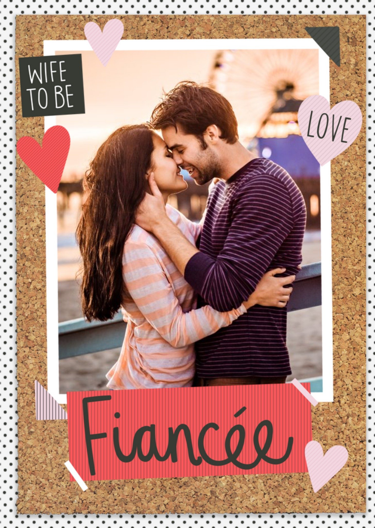 Pinboard Fiancée Photo Upload Card Ecard