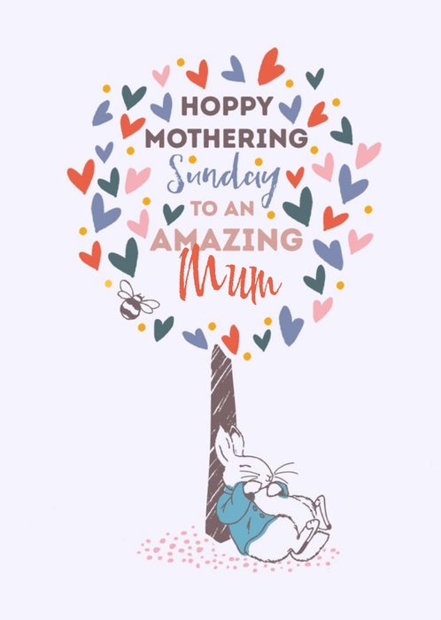 Peter Rabbit Hoppy Mothering Sunday To An Amazing Mum Mother's Day Card